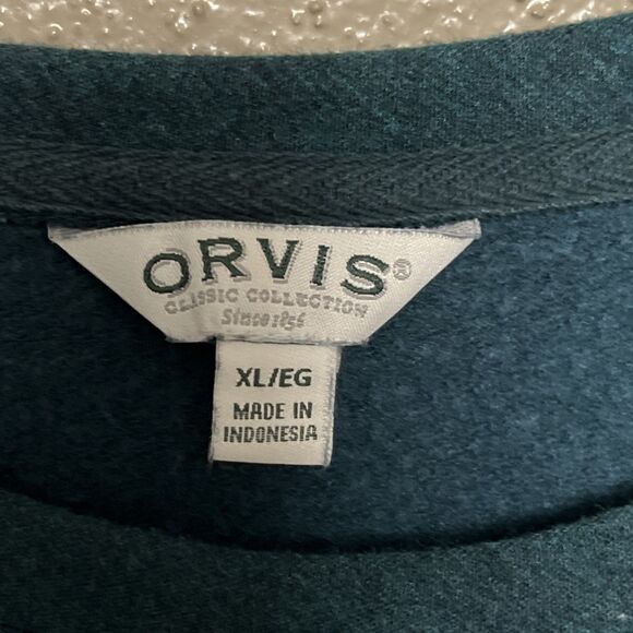 Orvis Sweater Womens XL Green Outdoors Sweatshirt Casual Pullover Ladies - Picture 4 of 7
